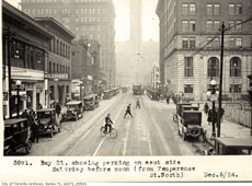 Toronto. Bay street, 1924