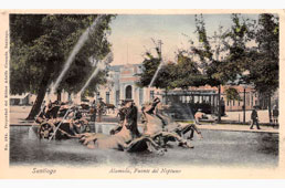Santiago. Alameda, Fountain of Neptune
