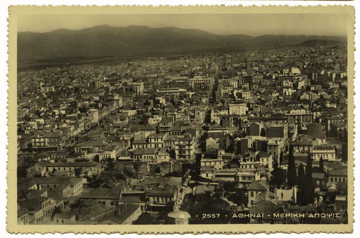 Athens. Panorama of the city, circa 1930
