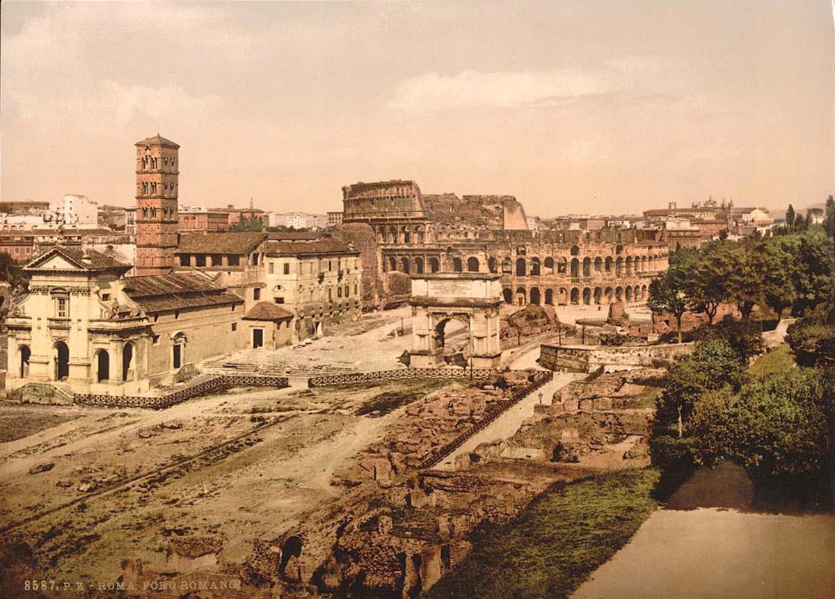 Rome. Forum Romanum, circa 1890