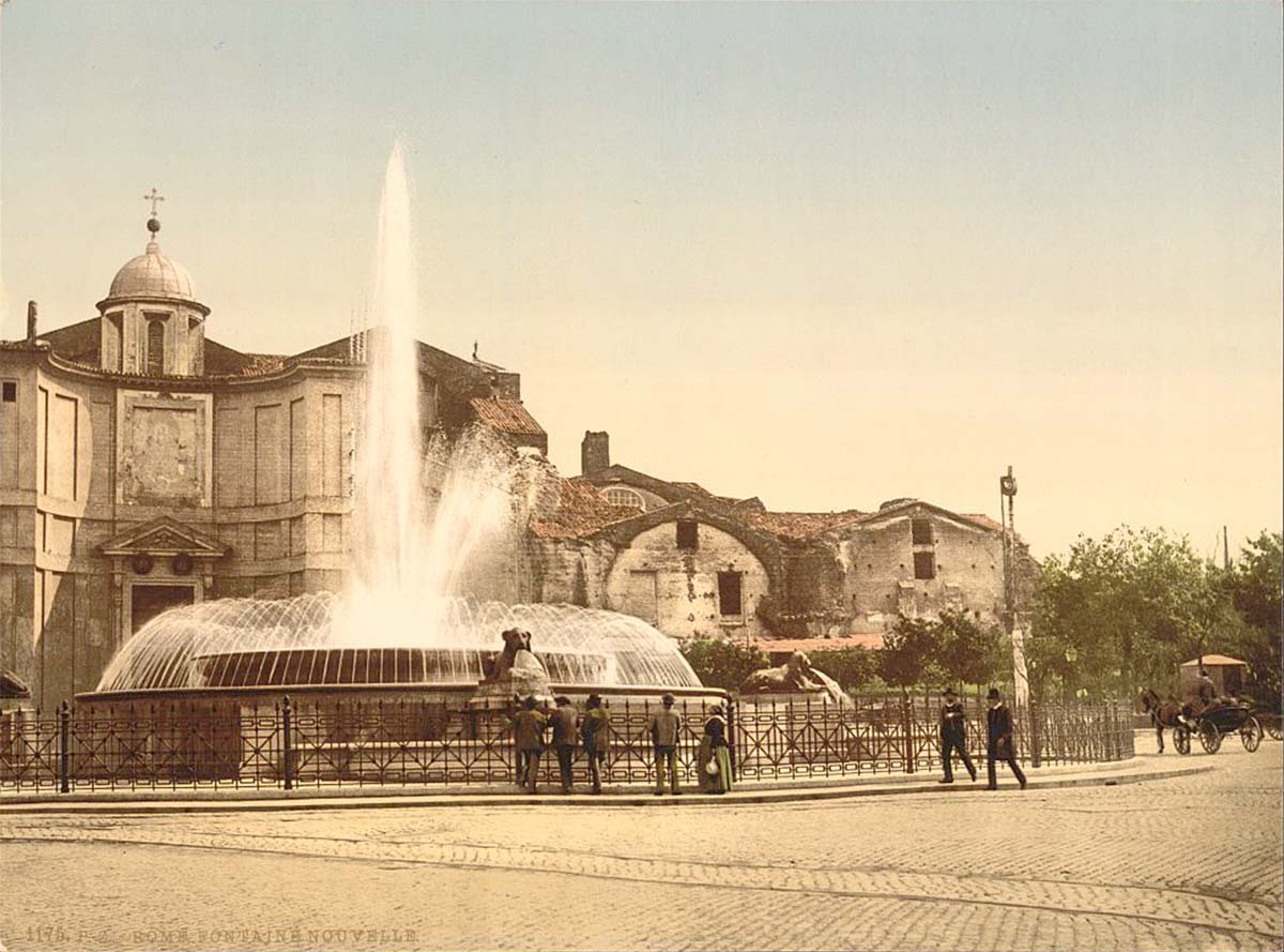 Rome. New Fountain, circa 1890