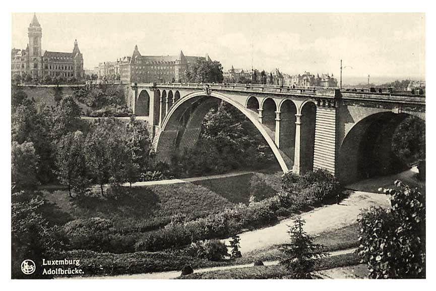 Luxembourg city. Adolphe Bridge