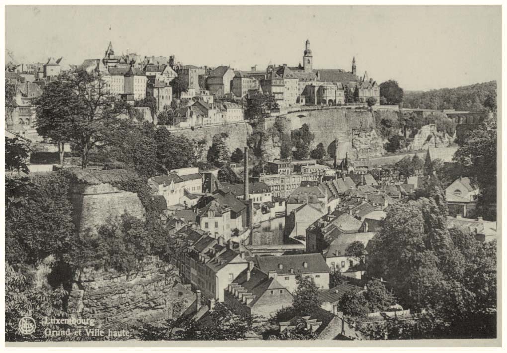 Luxembourg city. Panorama of the city