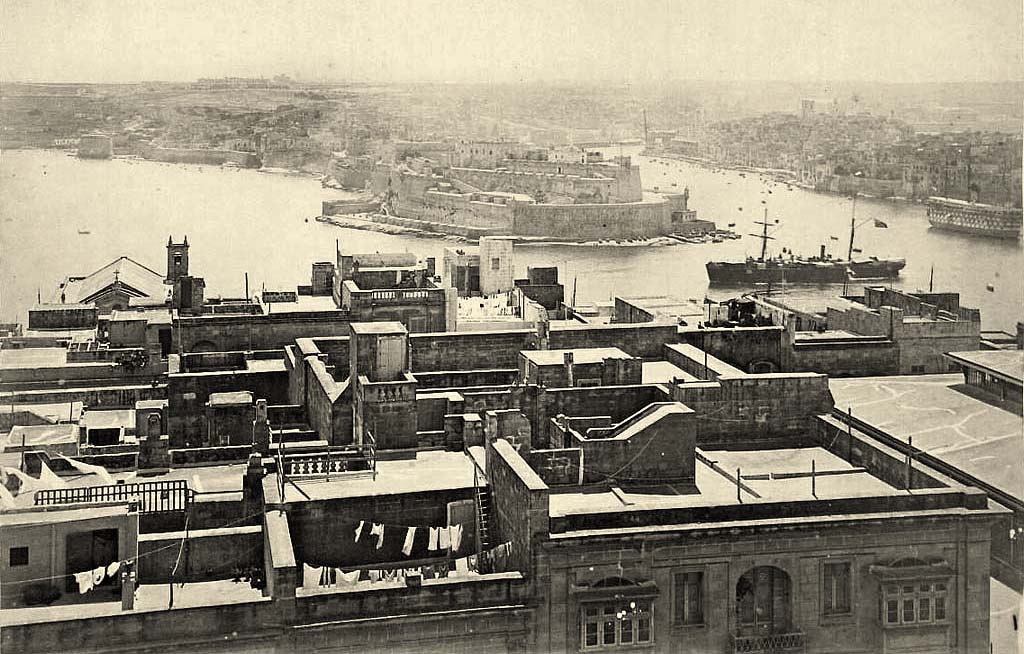 Valletta. The grand harbour, circa 1870s