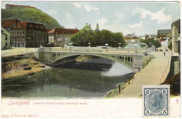 Ljubljana. Emperor Francis Joseph (Jubilee) Bridge