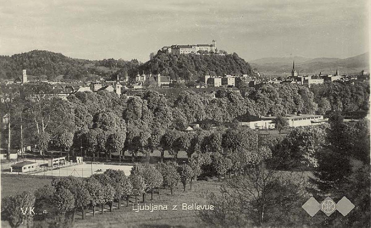 Ljubljana. Panorama from Bellevue
