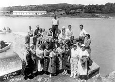 Tskaltubo. Excursion to Lake Tskaltubo, 1939