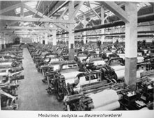 Klaipeda. Textile factory, subdivision of weaving