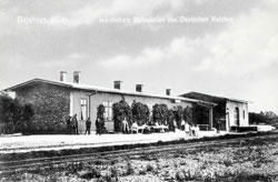 Kretinga. Railway station on the border with Prussia