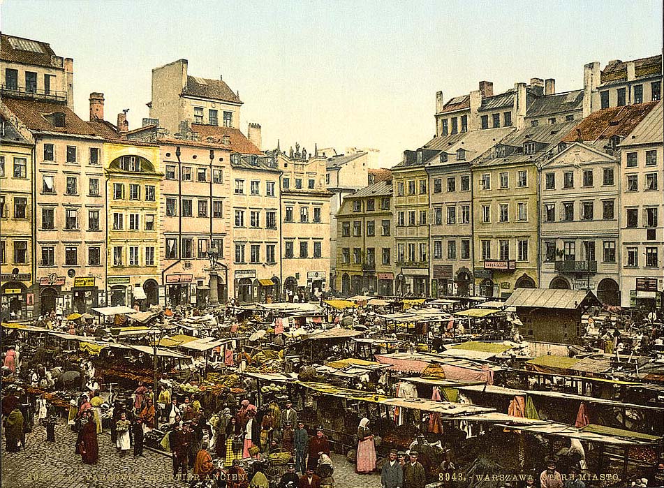 Warsaw. Altstadt, über 1900