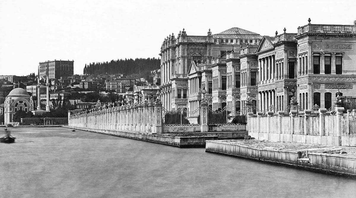 Istanbul. Dolmabahce Palace and the German Embassy