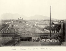 Lima. Panorama of the Paseo de Aguas