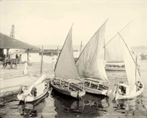 San Juan. Native sailboats