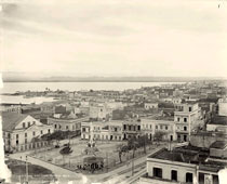 San Juan. Panorama of town square