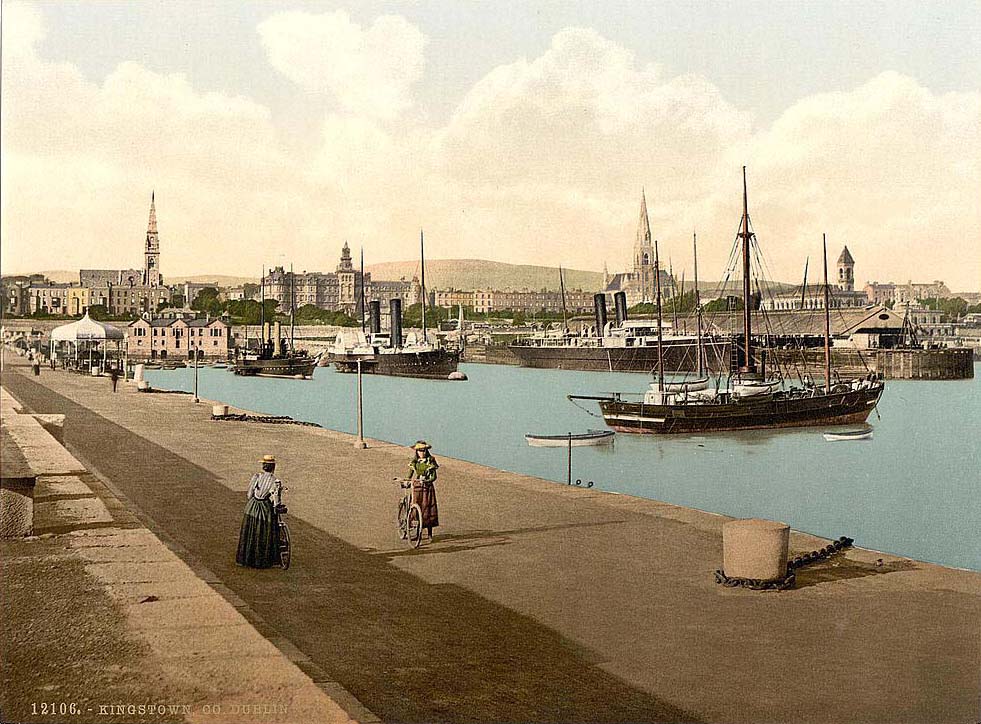 Dublin. The Harbor, Kingstown, circa 1900