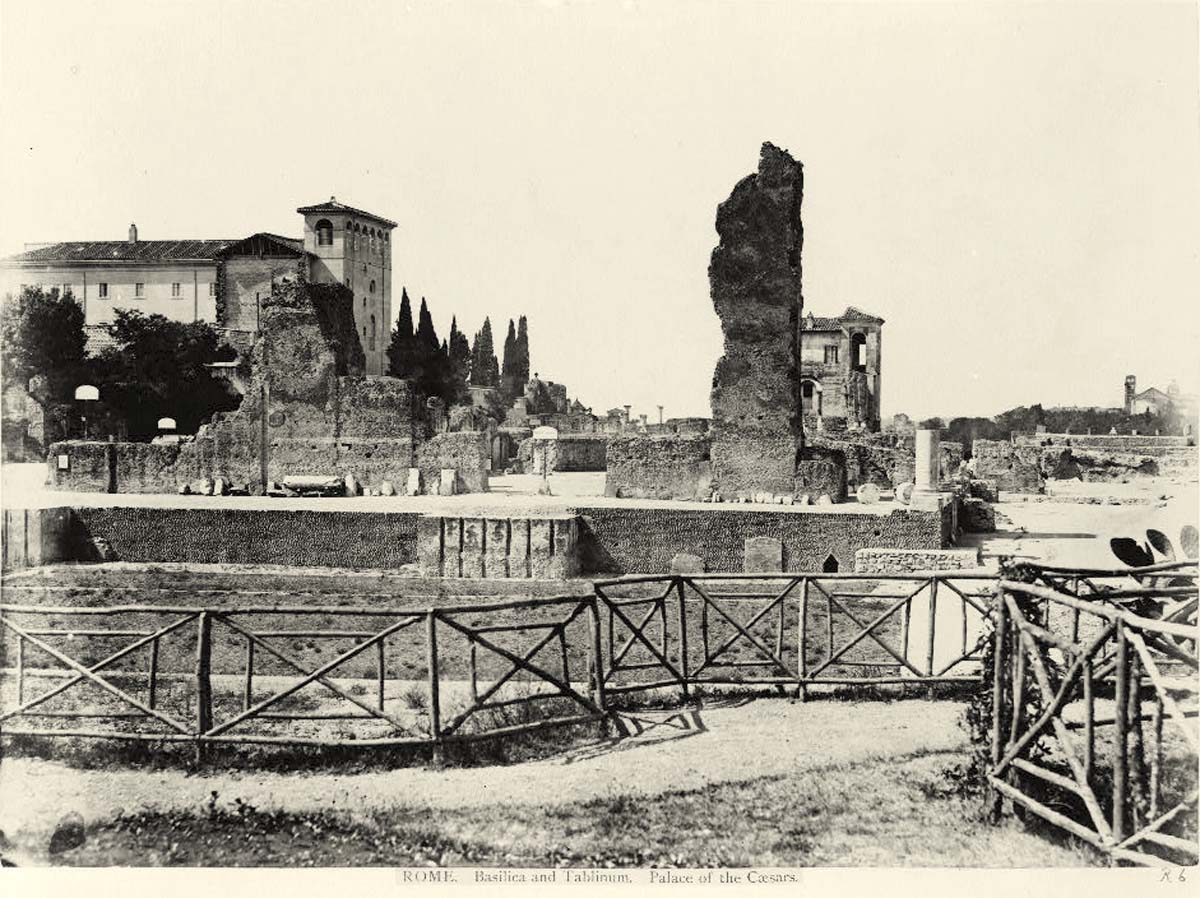Rome. Basilica and tablinum, circa 1890