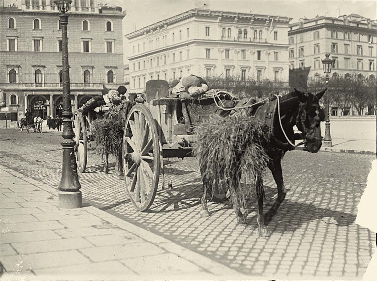Rome. Drivers, circa 1910