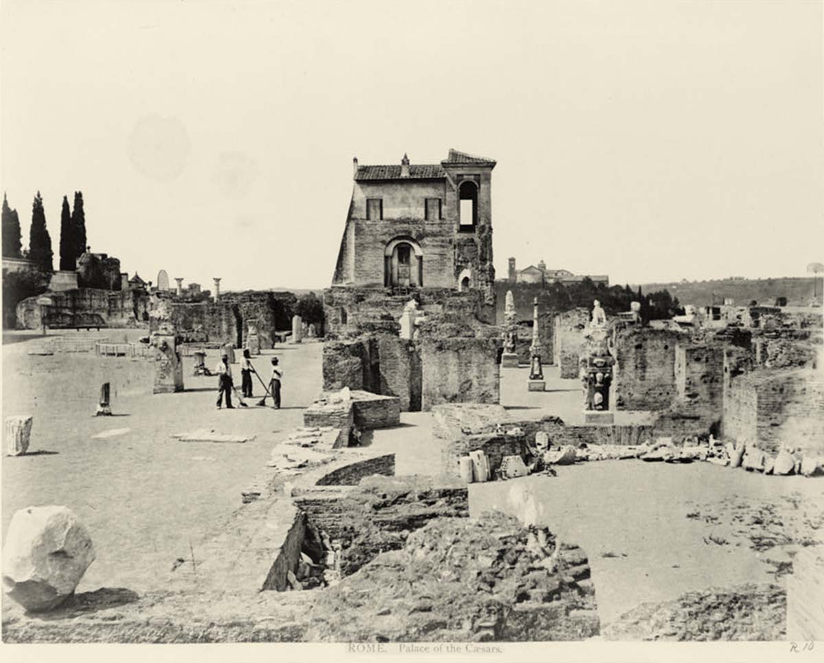 Rome. Palace of the Caesars, circa 1890