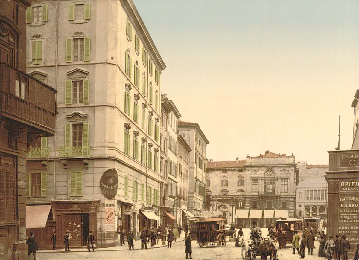 Rome. Panorama of the city, circa 1900