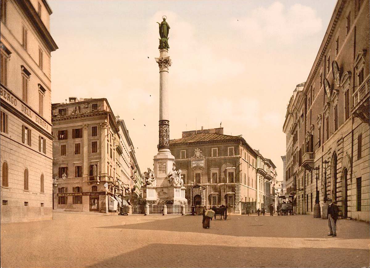 Rome. Piazza di Spagna, circa 1890