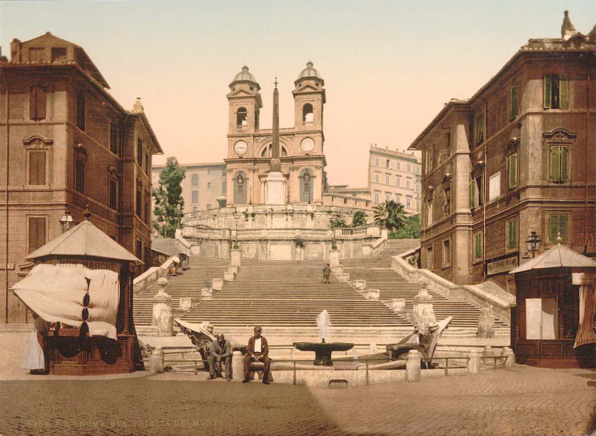 Rome. St Trinita, circa 1890