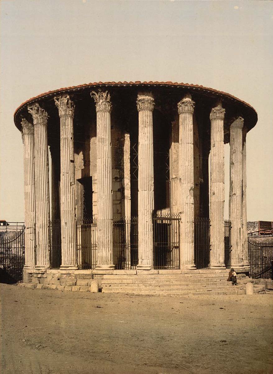 Rome. Vesta's Temple, circa 1890