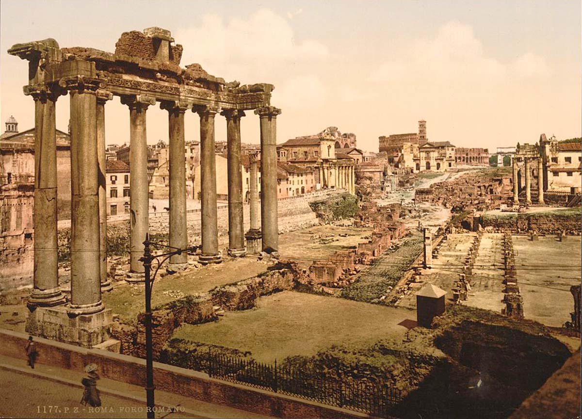Rome. View of the Forum, circa 1890