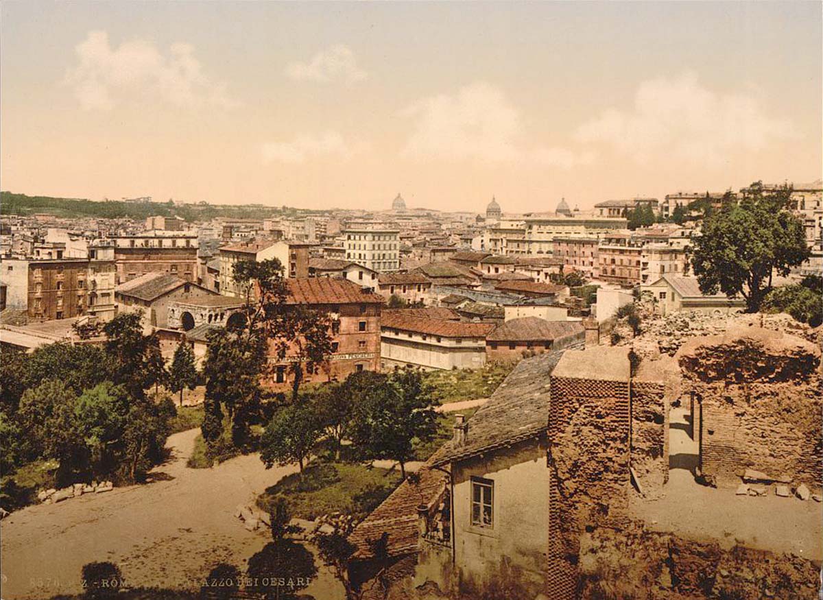 Rome. View from the Palace, circa 1890