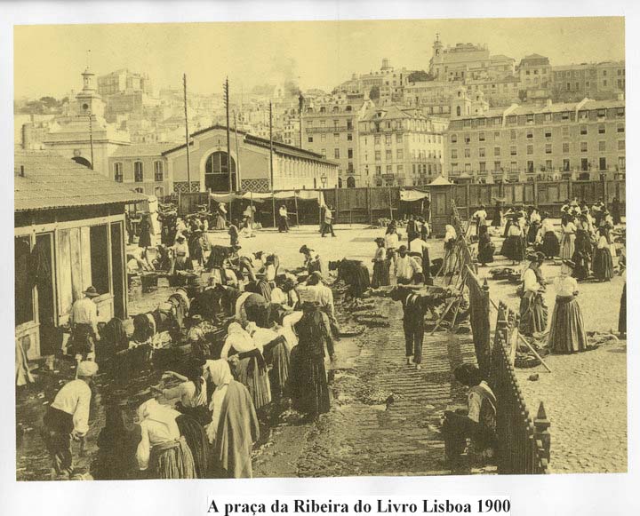 Lisbon. Market, 1900