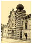 Belgrade. Synagogue Beth Yisrael, street Tsar Uros, 1908