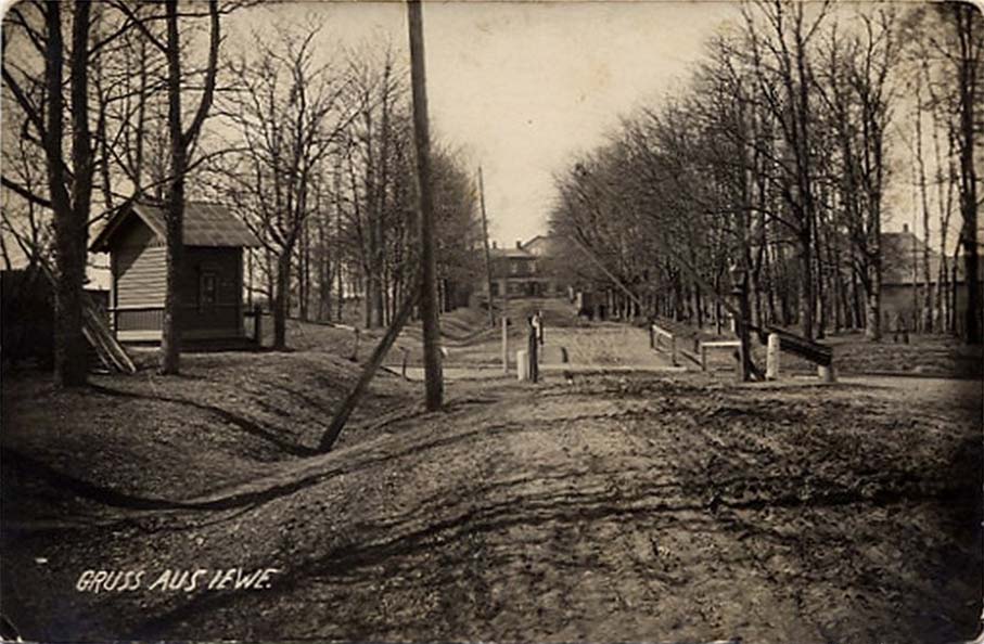 Johvi. Railroad crossing, 1914