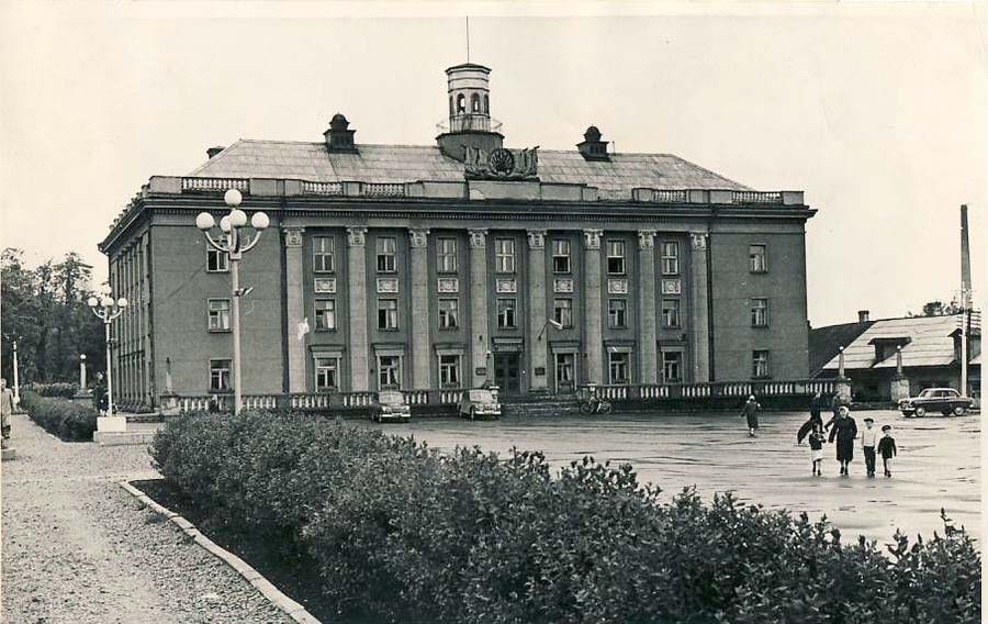 Johvi. The building of the executive committee, circa 1960