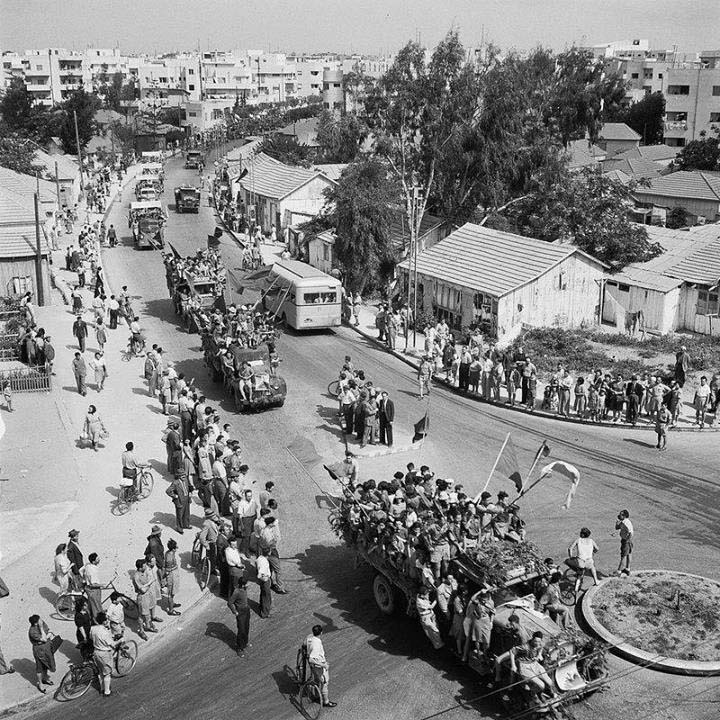 Tel Aviv. The Nordia Corner on King George, 1946
