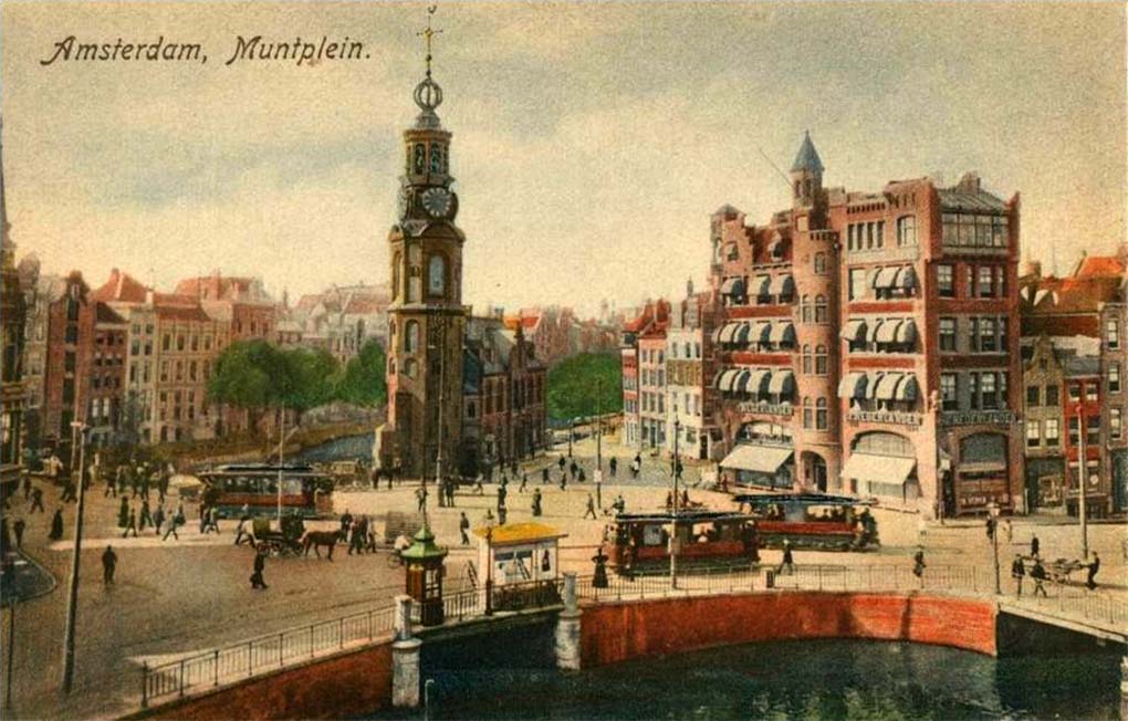 Amsterdam. Muntplein with Munttoren