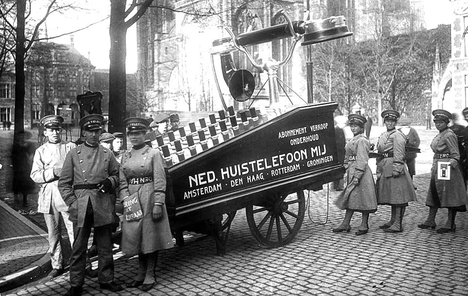 Amsterdam. Telephone promotion team, 1918 year