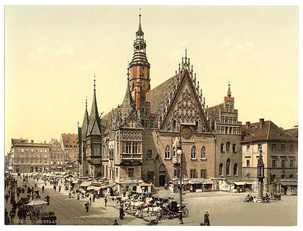 Wrocław. Rathaus, ostseite
