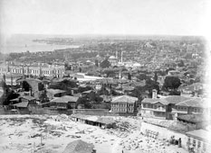 Istanbul. Panorama of city with Laleli's mosque